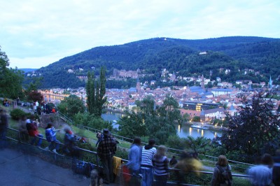 Ausblick auf das Heidelberger Schloß und Altstadt