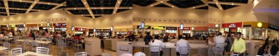 360 Grad Blick in der Food Court