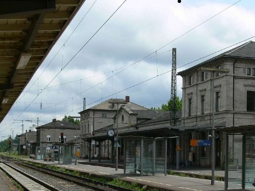Der "Hauptbahnhof" in Lauda.