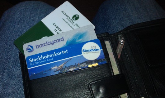 Die drei magischen Karten in Stockholm: Hotelkarte, VISA und StockholmCard!