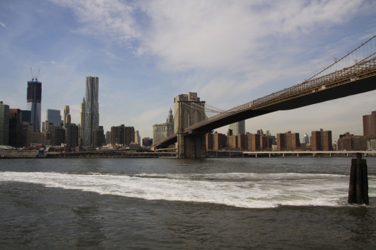 Über die Brooklyn Bridge gings heute zu Fuß nach Manhattan rein...