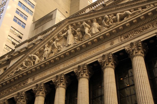 Die New Yorker Börse. Vielleicht das mächtigste Gebäude der Welt?