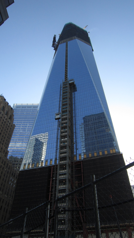 Das sich in Bau befindliche WTC 1 (Freedom Tower).