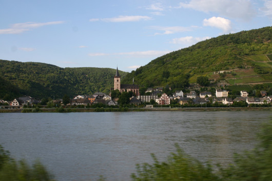 Die durch den Ausfall nicht gefahrene linke Rheinstrecke.