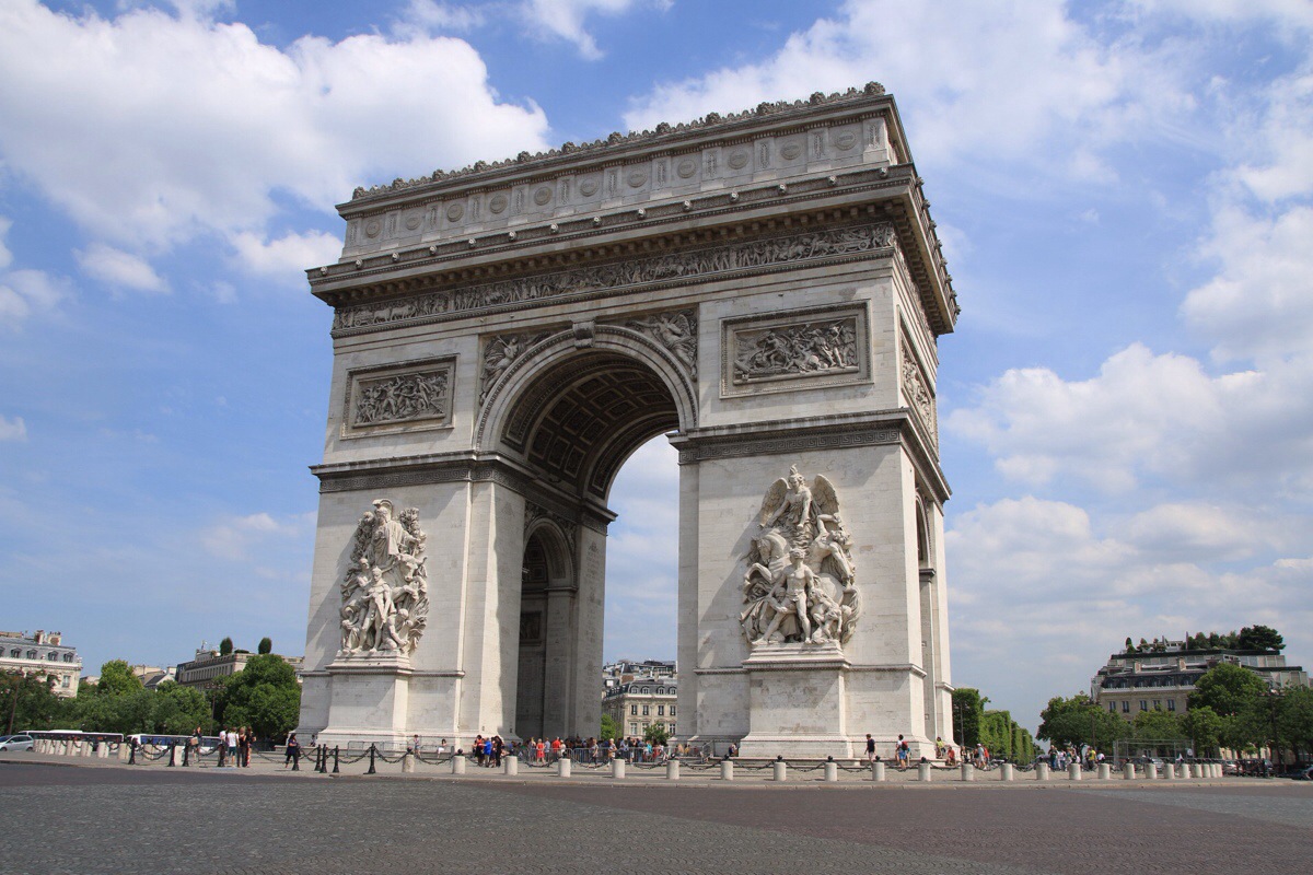 Für einen ganz kurzen Moment war der Arc du Triomphe autofrei!