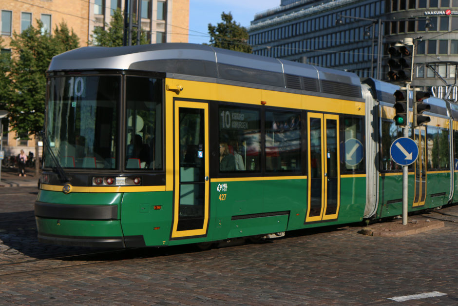 Mit der Straßenbahn kommt man in Helsinki schnell und komfortabel voran. Teilweise roch es in den Bahnen noch nach Neuwagen!