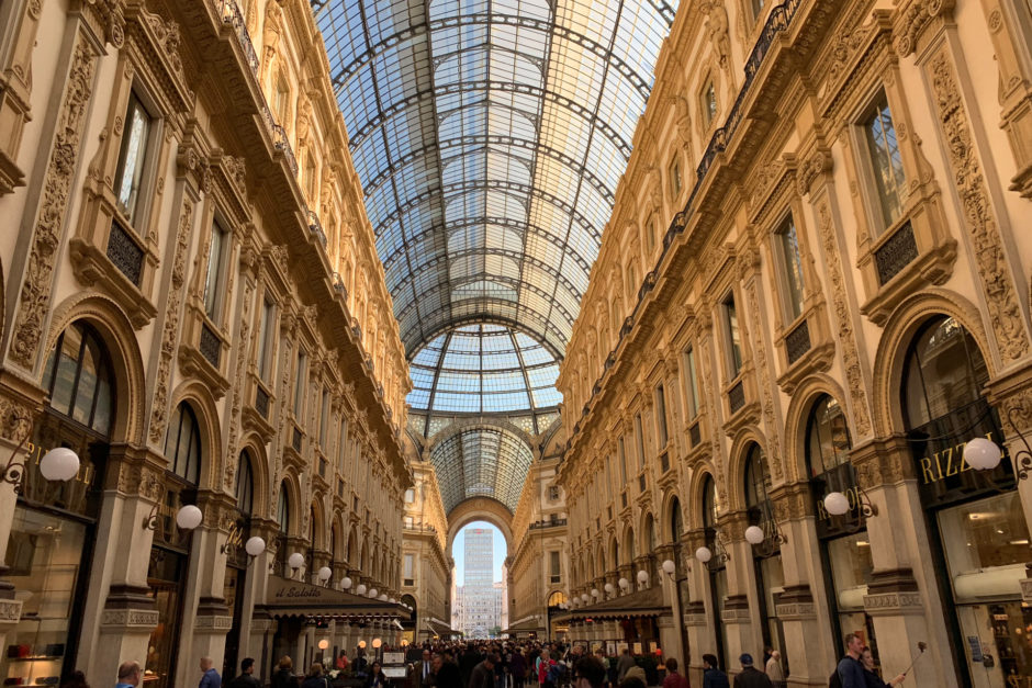 Am meisten beeindruckt in Mailand hat mich die Galleria Vittorio Emanuele II.