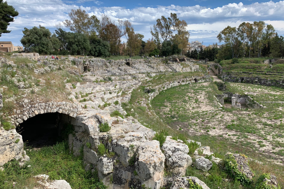 Das im 3. Jahrhundert erbaute römische Amphitheater.